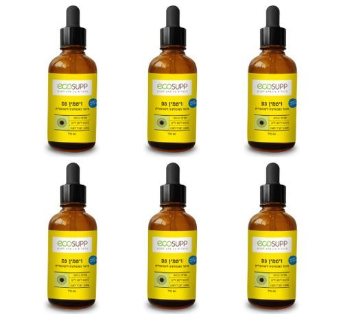 אקוסאפ ויטמין D3 בטעם לימון ליים אקוסאפ Ecosupp - שישיה במבצע