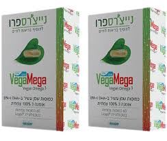 Natures Pro וגה מגה אומגה 3 צמחית - 120כמוסות זוג במבצע